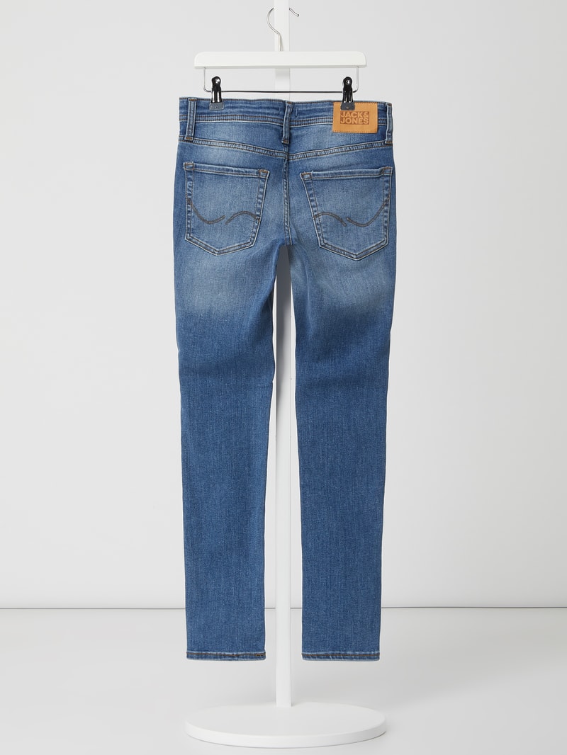 Skinny Fit Jeans mit Stretch-Anteil Modell 'Liam' in jeans