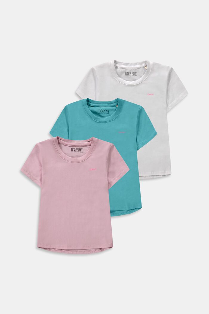 3er-Pack T-Shirts mit Logoprint