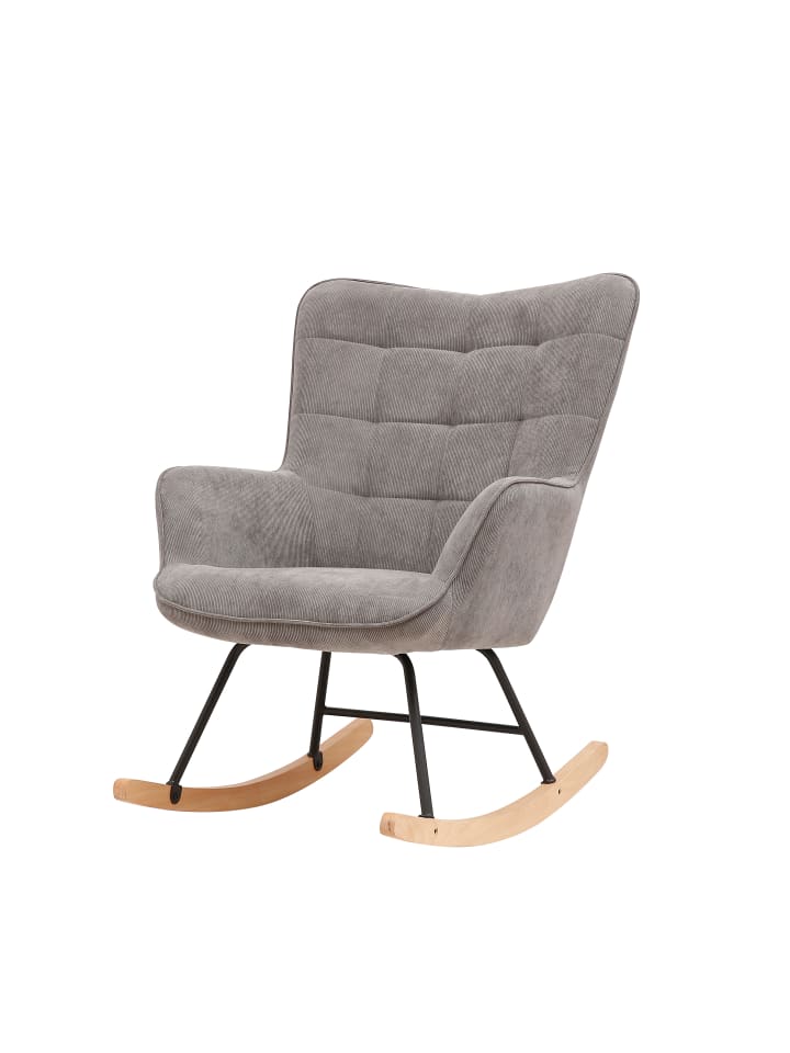 byLiving Schaukelstuhl RICHIE in Grau günstig kaufen onesize