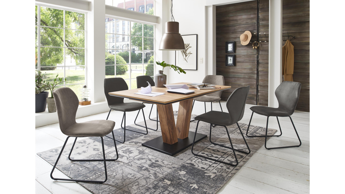 Niehoff Design-Polsterstuhl Milton Anthrazit
