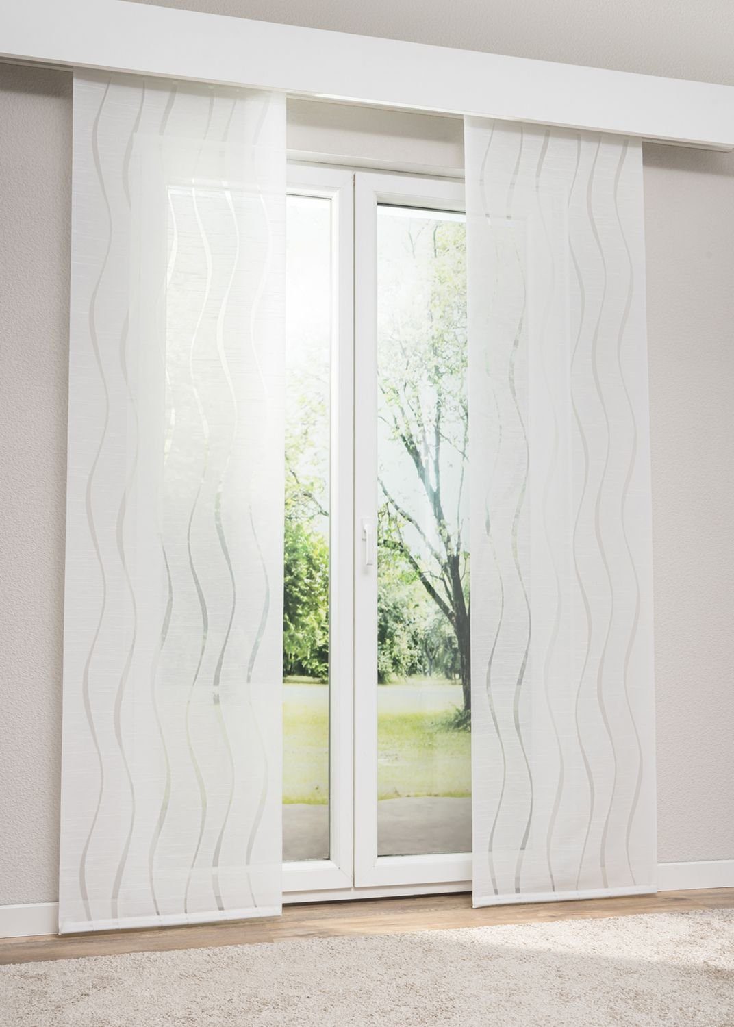 Schiebegardine Ambilobe, LYSEL®, (1 St), halbtransparent, HxB 245x60cm