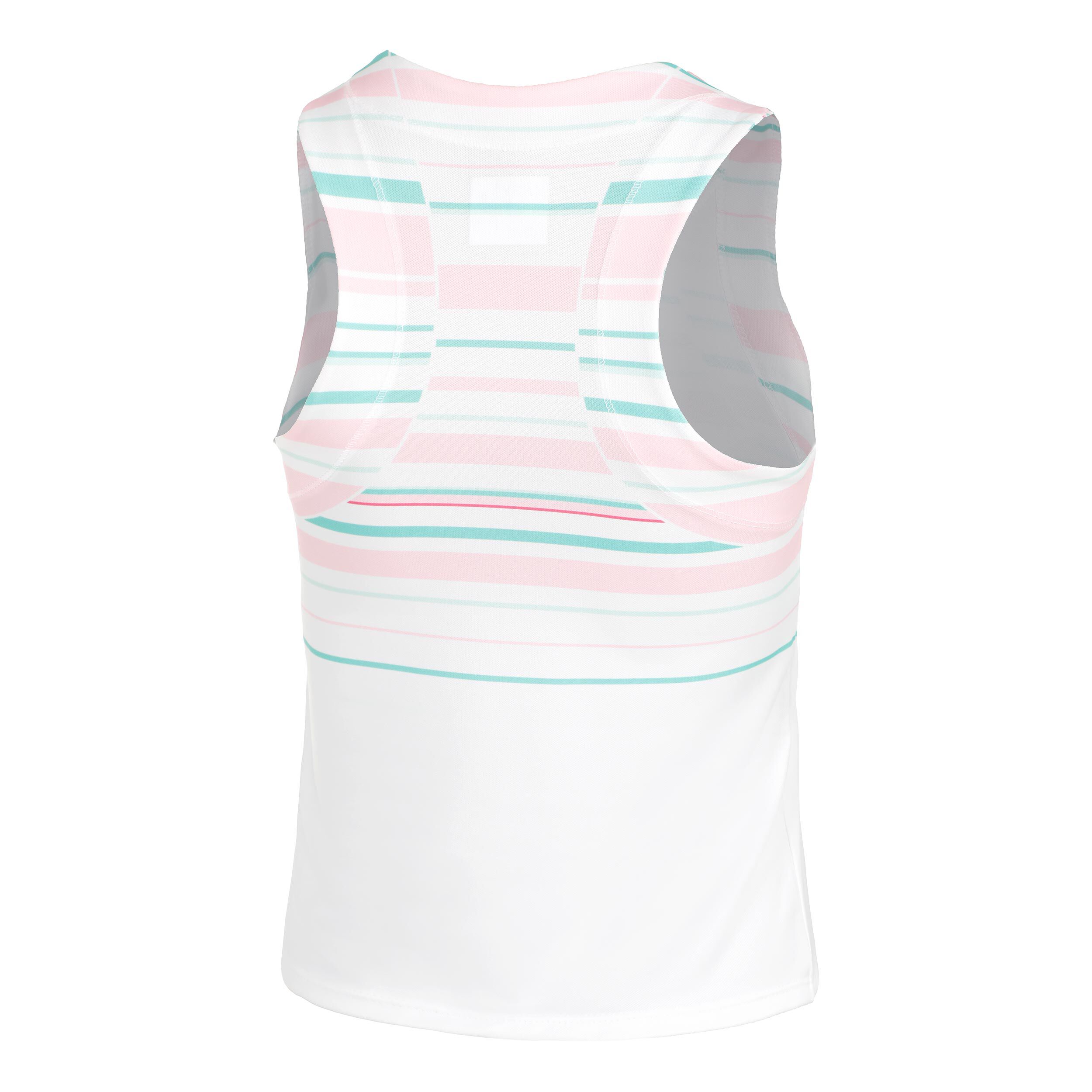 Deco Stripe Crop Tank-Top Damen - Weiß, Mehrfarbig
