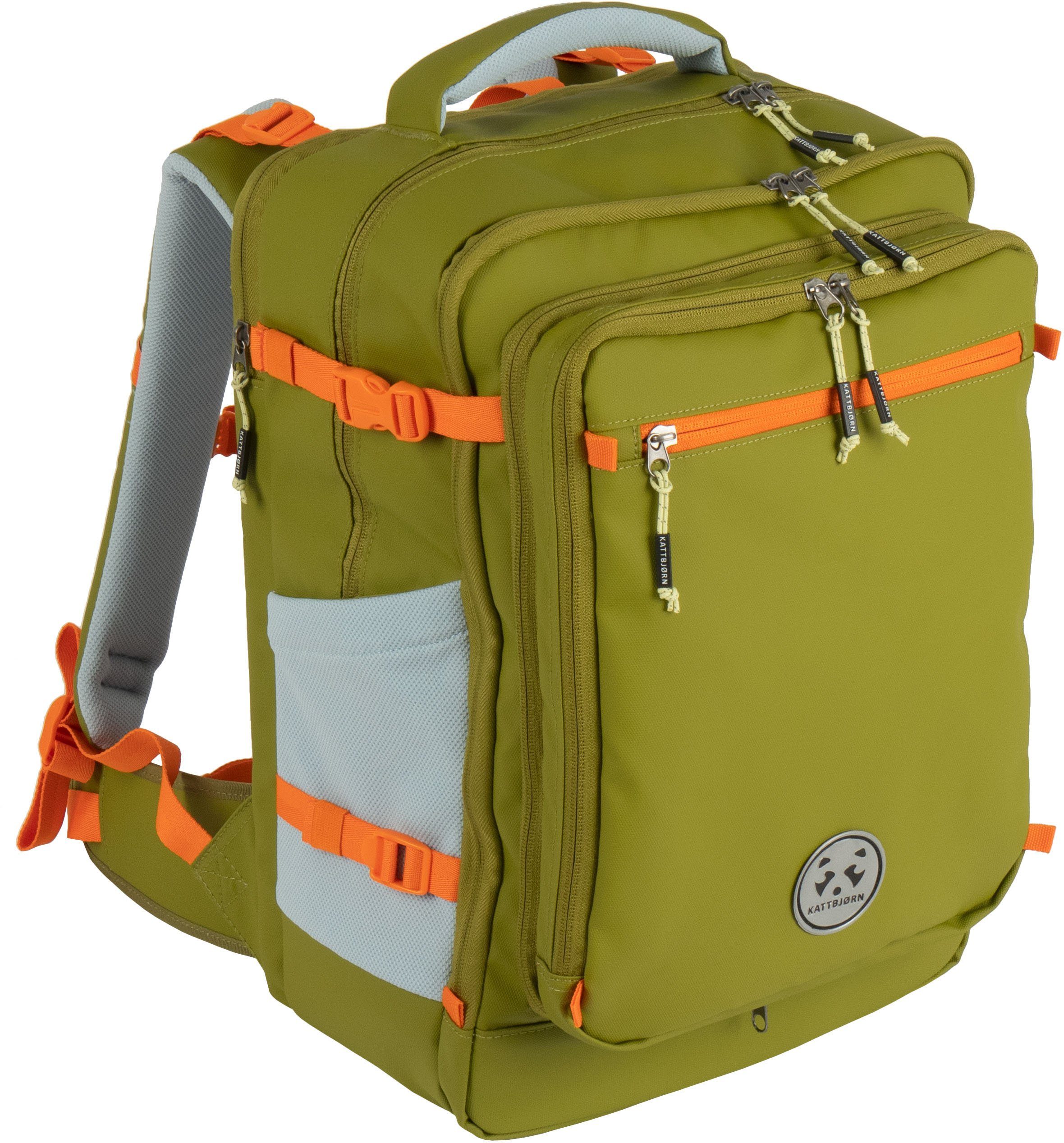 KATTBJØRN Schulrucksack Explorer, mit Laptopfach; alle Innen- und Außenstoffe aus recyceltem PET
