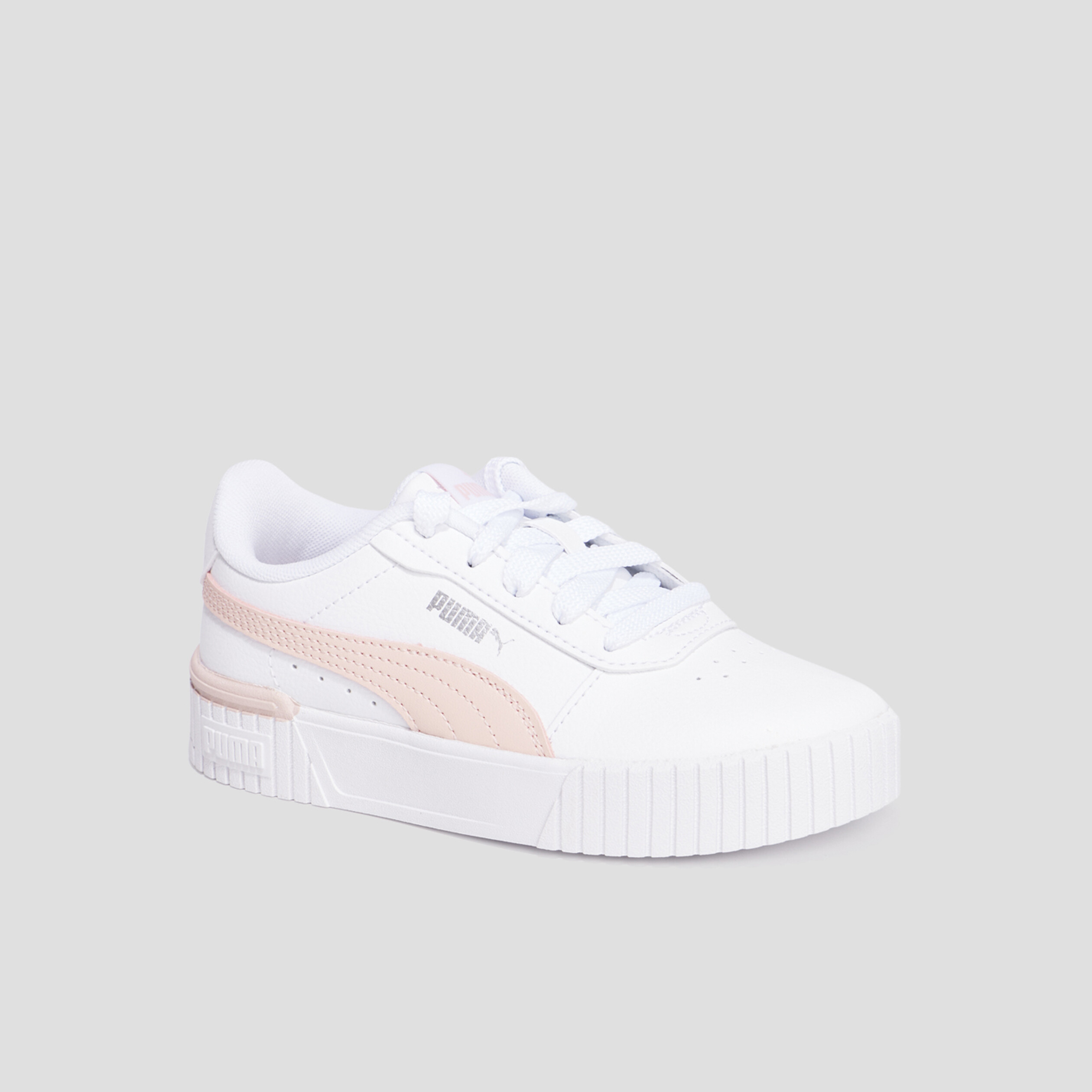 Tennis basses à lacets Puma Carina 2.0 blanc fille | La Halle
