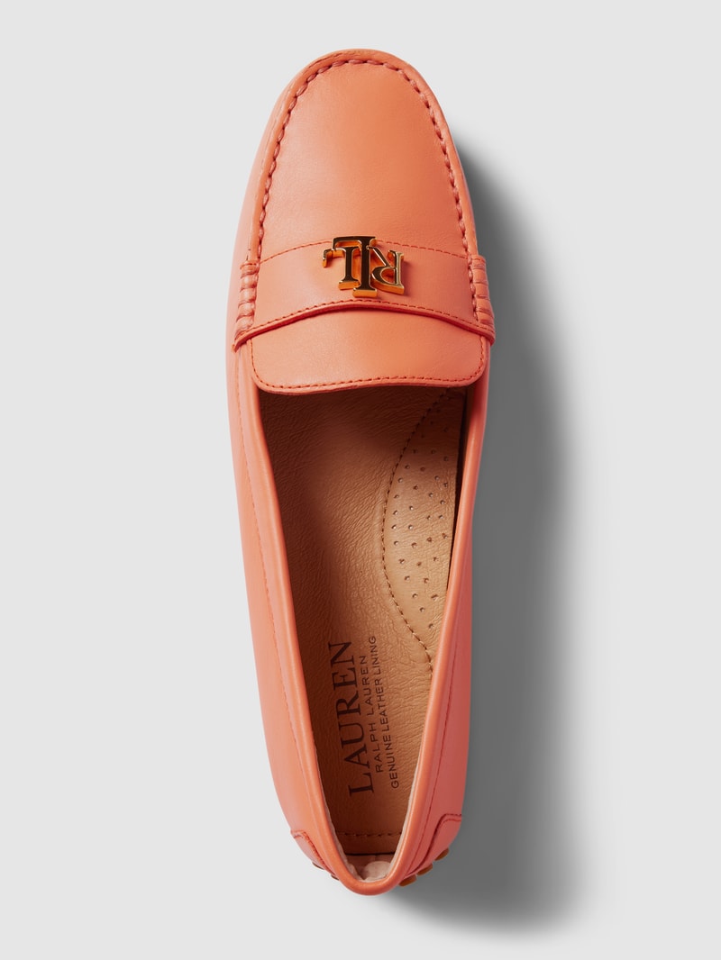 Penny-Loafer mit Label-Detail Modell 'BARNSBURY' in koralle