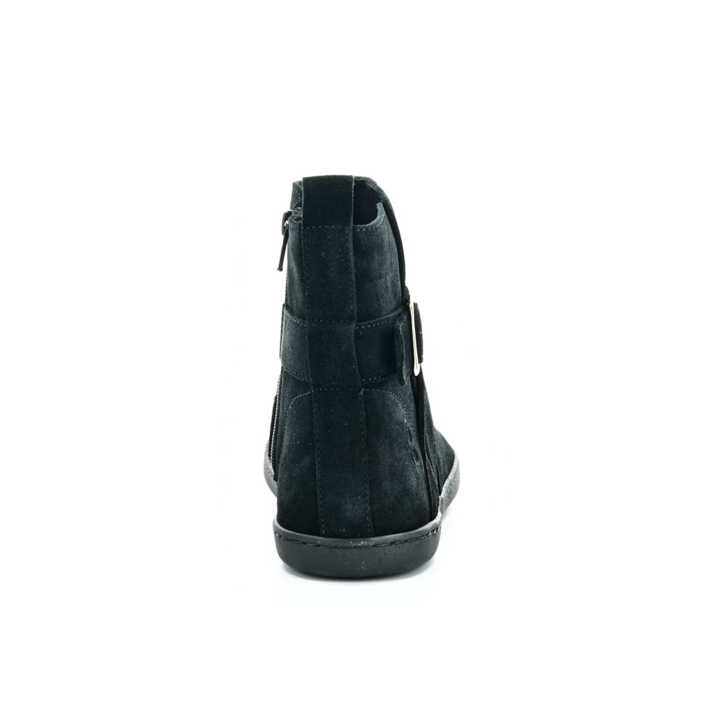 Shapen Divine Black Suede Barfußstiefeletten