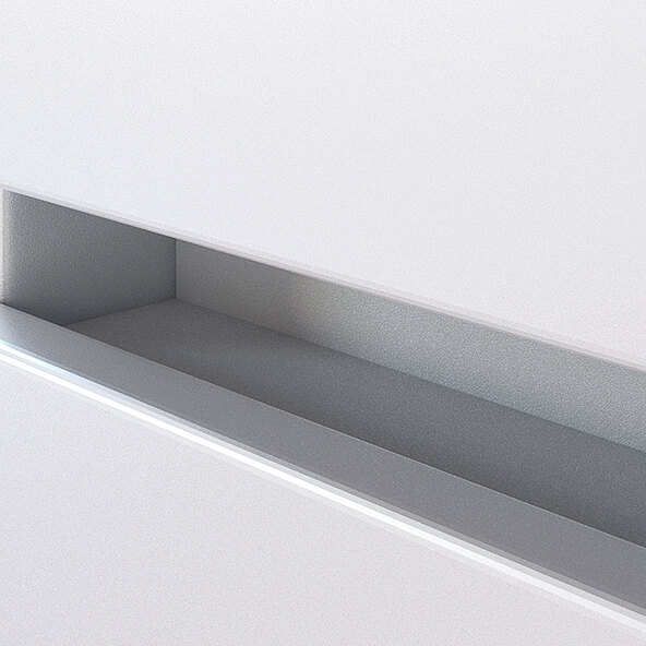 Waschtisch mit Becken Bristol, 100 cm, weiß