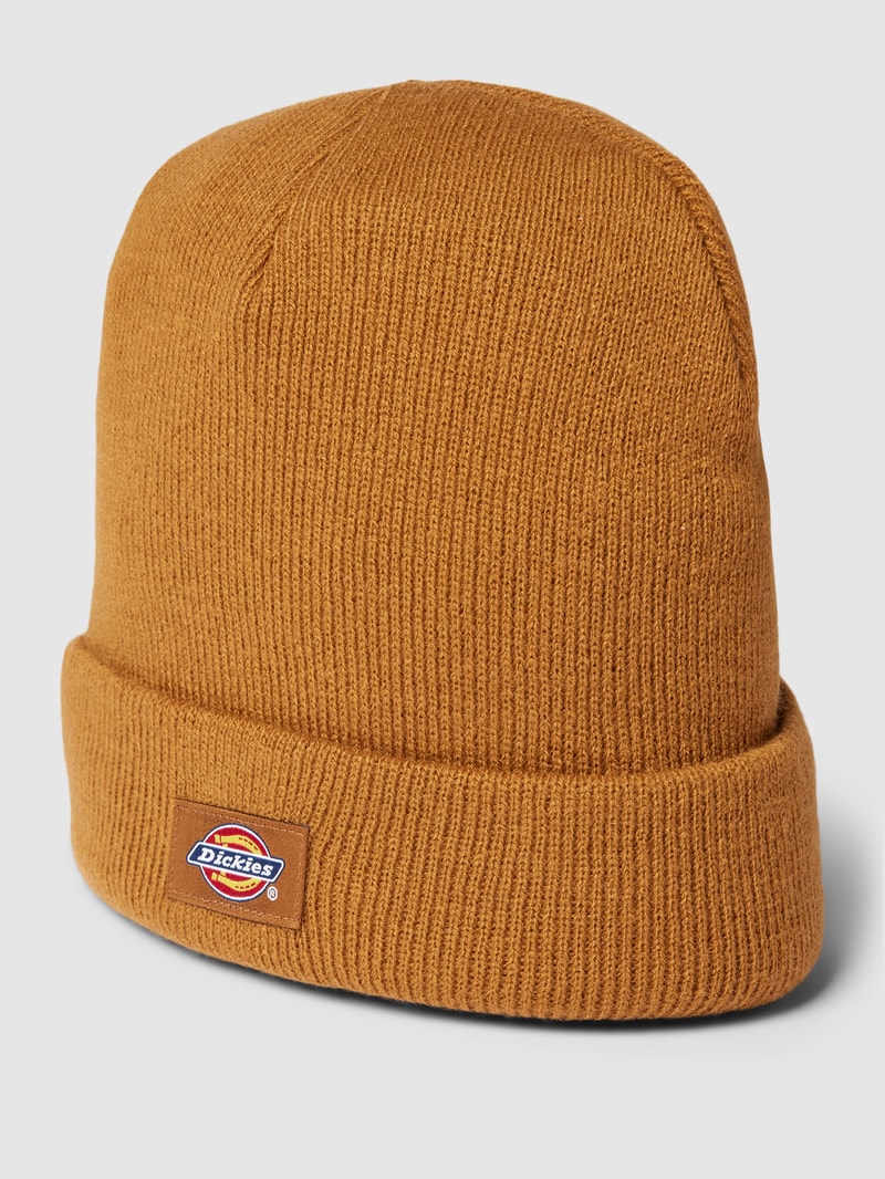 Beanie in Ripp-Optik Modell 'GIBSLAND' in senfgelb
