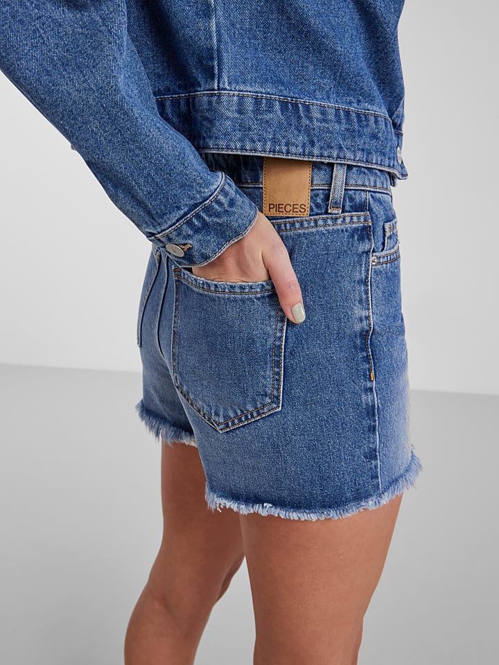 Pieces Jeans-Shorts in Blau günstig kaufen