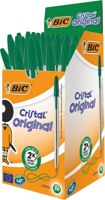 BIC Kugelschreiber Cristal® 0.7 mm Grün 50 Stück