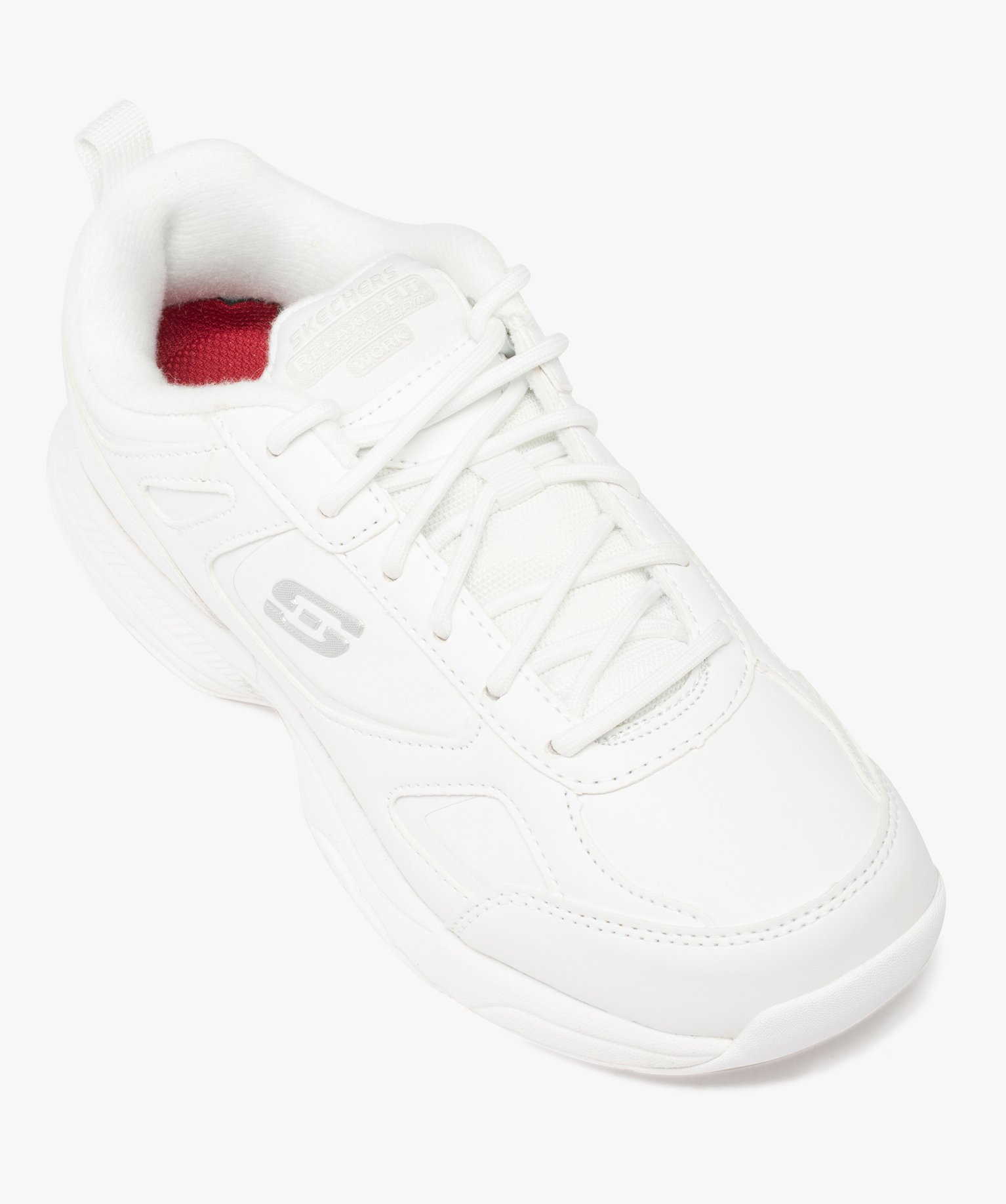 Baskets femme unies à semelle antidérapante - Skechers blanc | GEMO