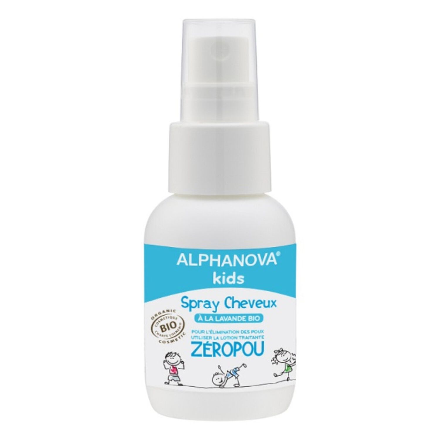 Alphanova Kids Zéropou Spray Cheveux à la Lavande Bio 50 ml