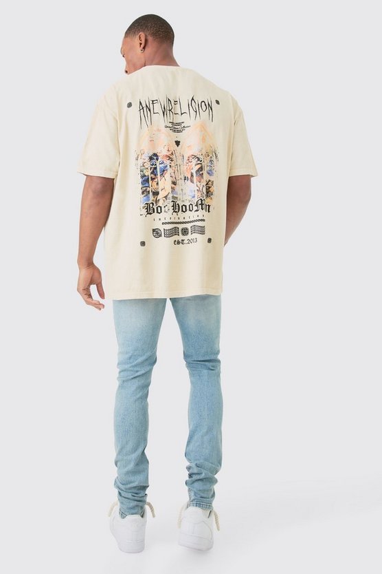 Oversize T-Shirt mit Anew Revolution Print