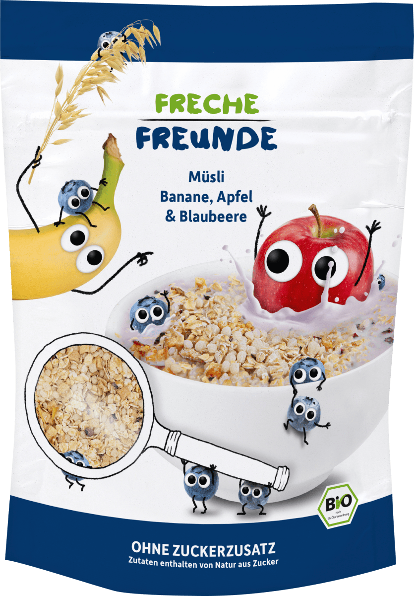 Kindermüsli Banane, Apfel & Blaubeere ab 1 Jahr, 220 g
