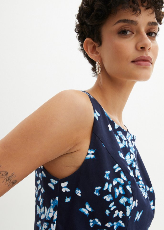Kleid mit Schmetterlingsdruck