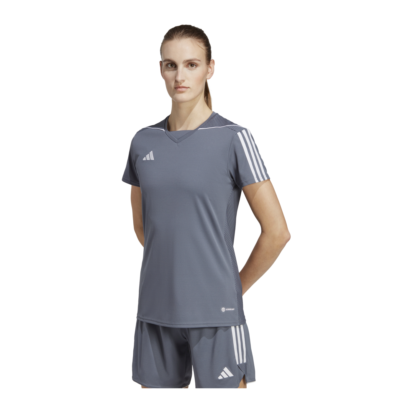 adidas Tiro 23 Trikot Damen Grau Weiss