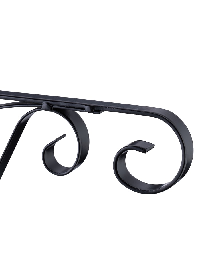 relaxdays 2 x Blumenampel Halterung in Schwarz günstig kaufen onesize