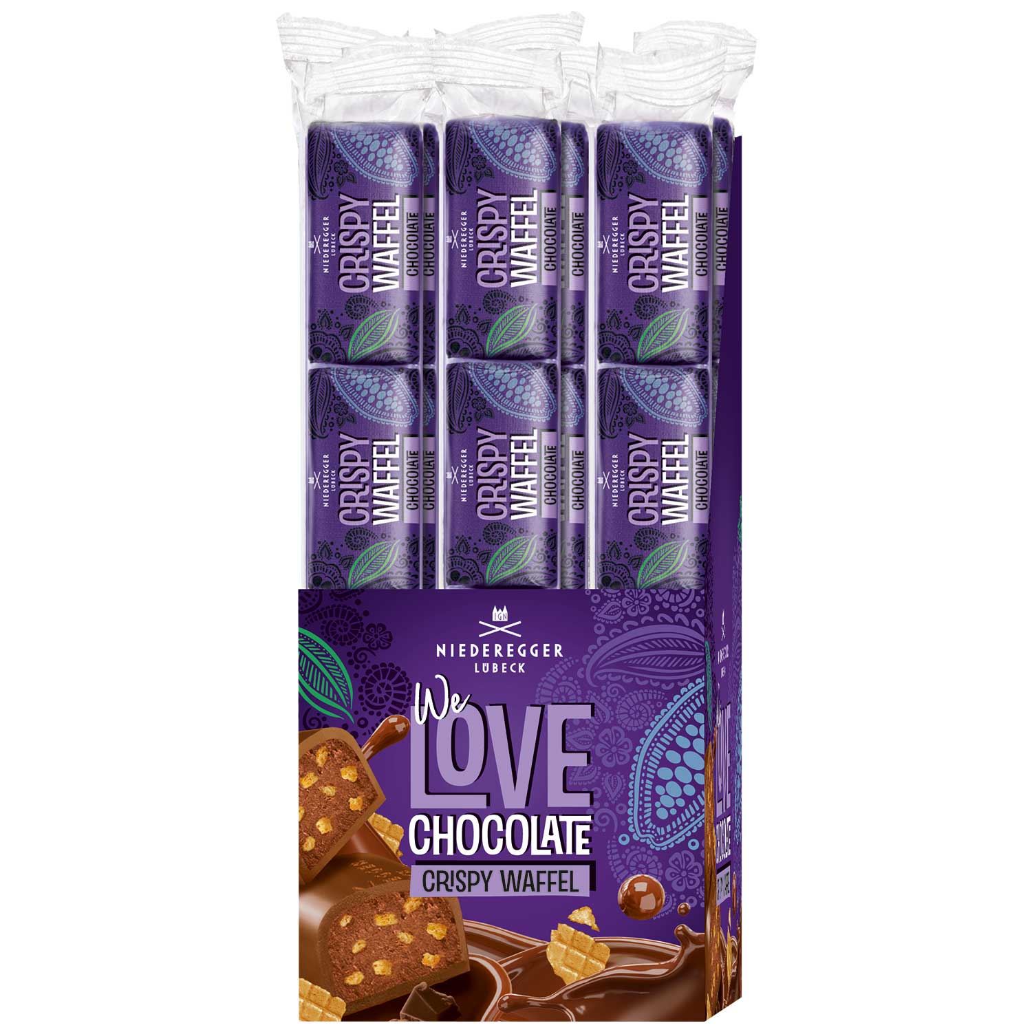 Niederegger Chocolate Klassiker Crispy Waffel 4x12,5g