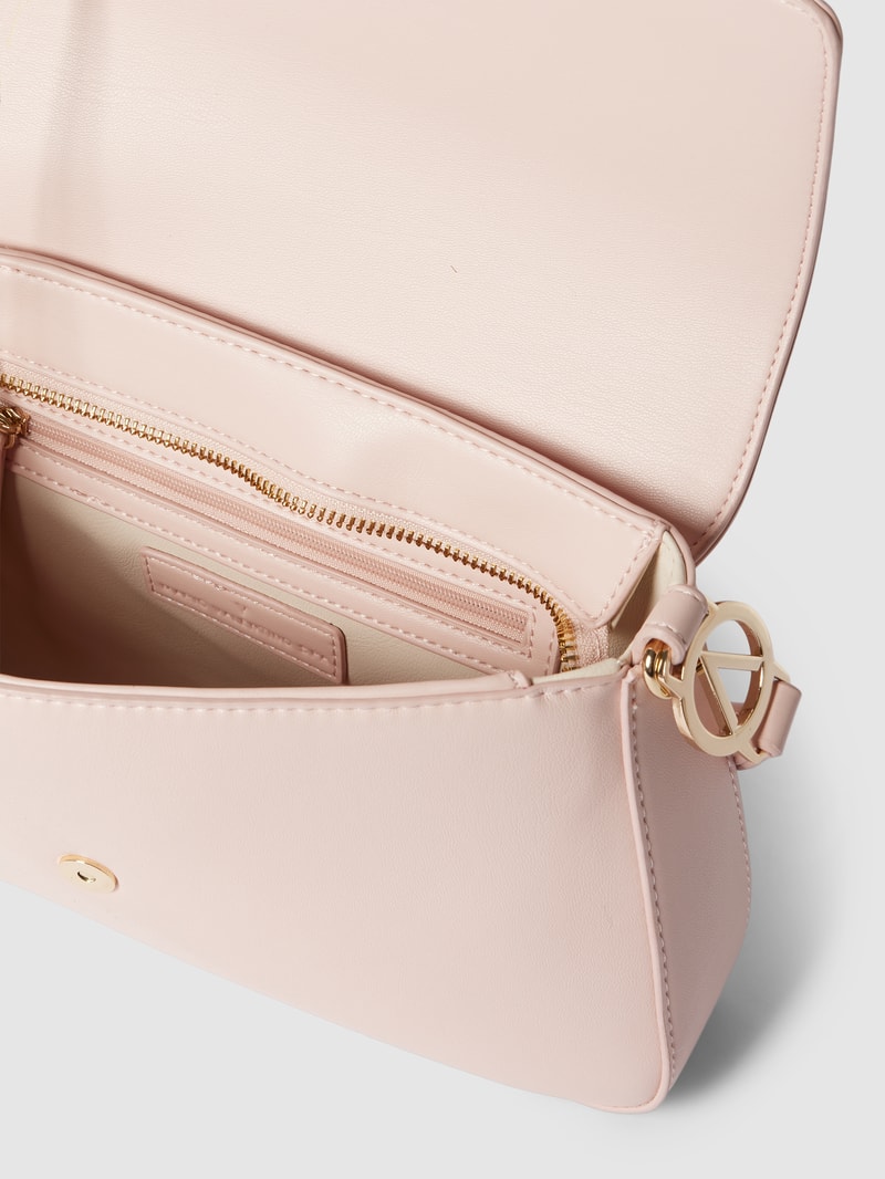 Schultertasche mit Label-Detail Modell 'JULY' in rosa
