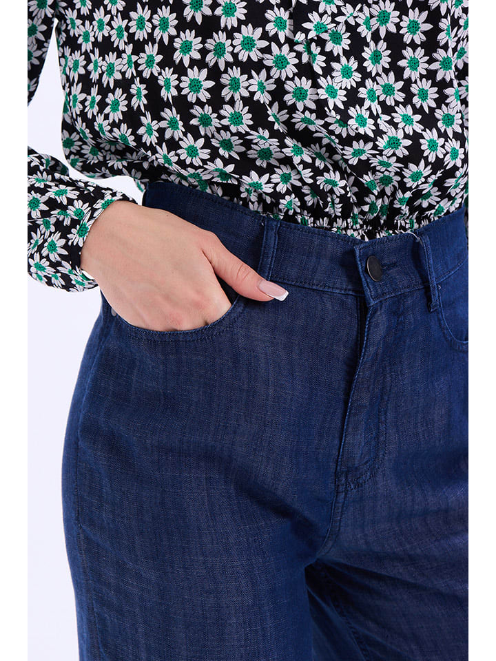 Marks & Spencer Marlenehose in Dunkelblau günstig kaufen