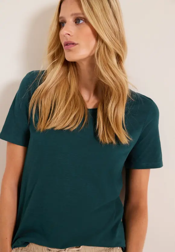 CECIL Basic T-Shirt in Unifarbe