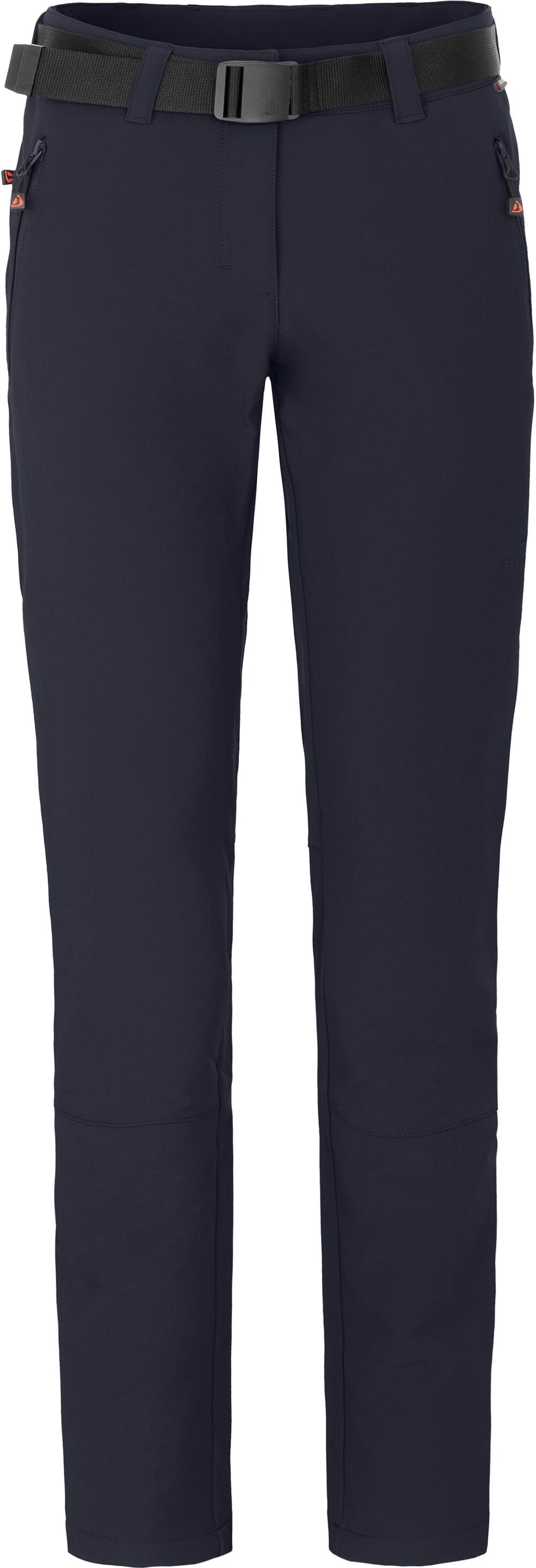 Bergson Outdoorhose KEITA Damen Winter-Wanderhose, warm, recycelt, Normalgrößen, Nacht blau