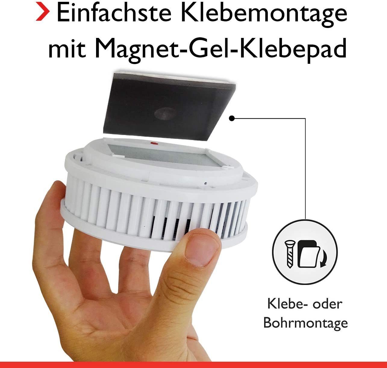 Pyrexx PX-1 Rauchwarnmelder Weiß - 1er Set Rauchmelder