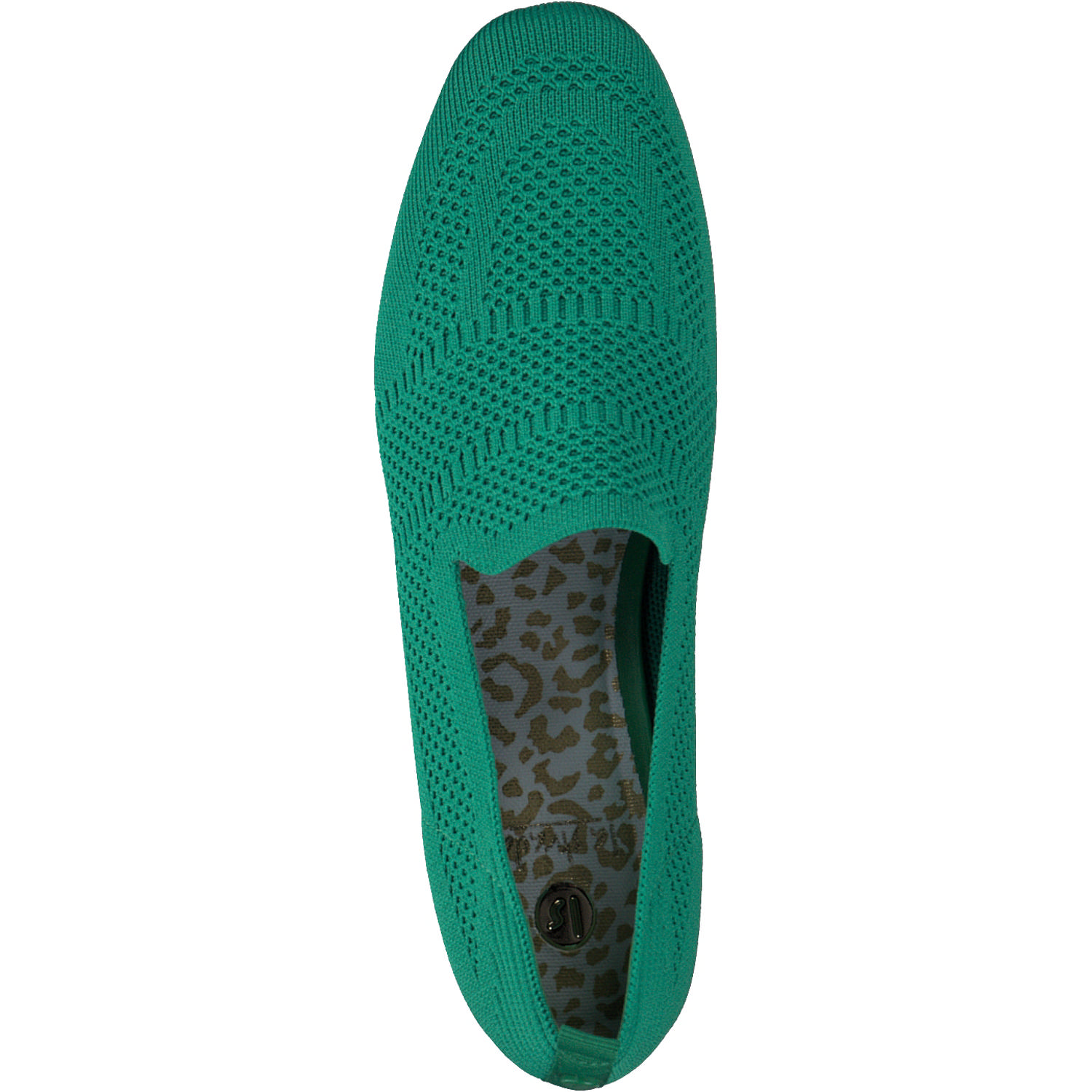 La Strada 2111884, Mokassins, Damen, green knitted