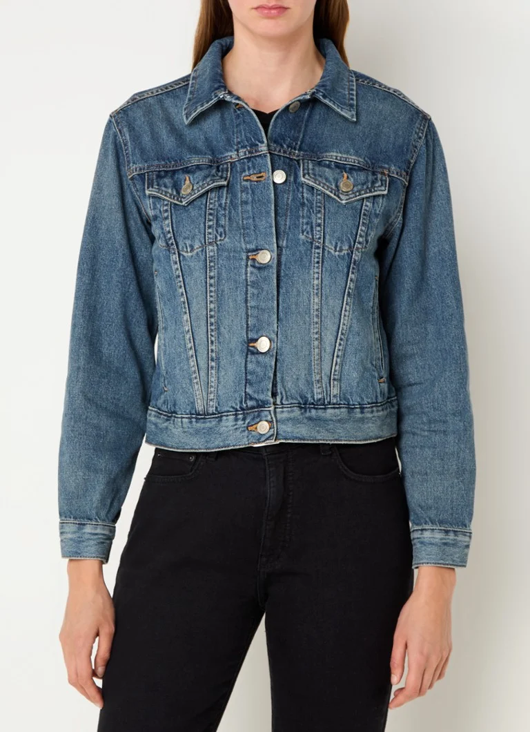 Jachetă din denim Ralph Lauren cu buzunare la piept