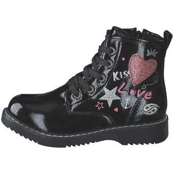 Dockers Schnür Boots in schwarz