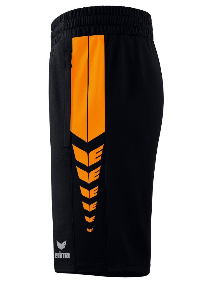 erima Six Wings Shorts in schwarz/new orange günstig kaufen