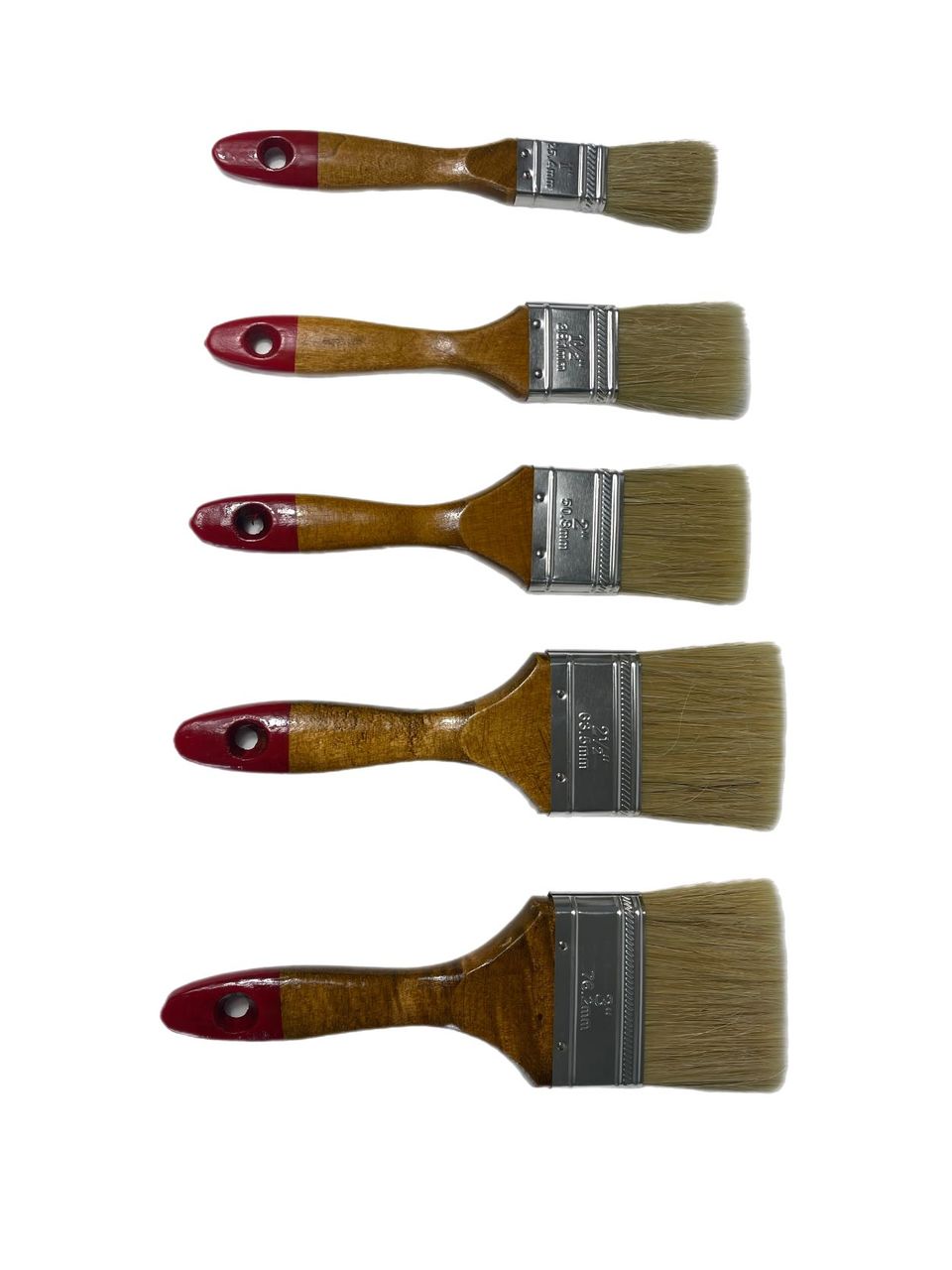 Vago-Tools Pinselset Lackpinsel 25/38/50/63/75mm Lasurpinsel 60 tlg Flachpinsel