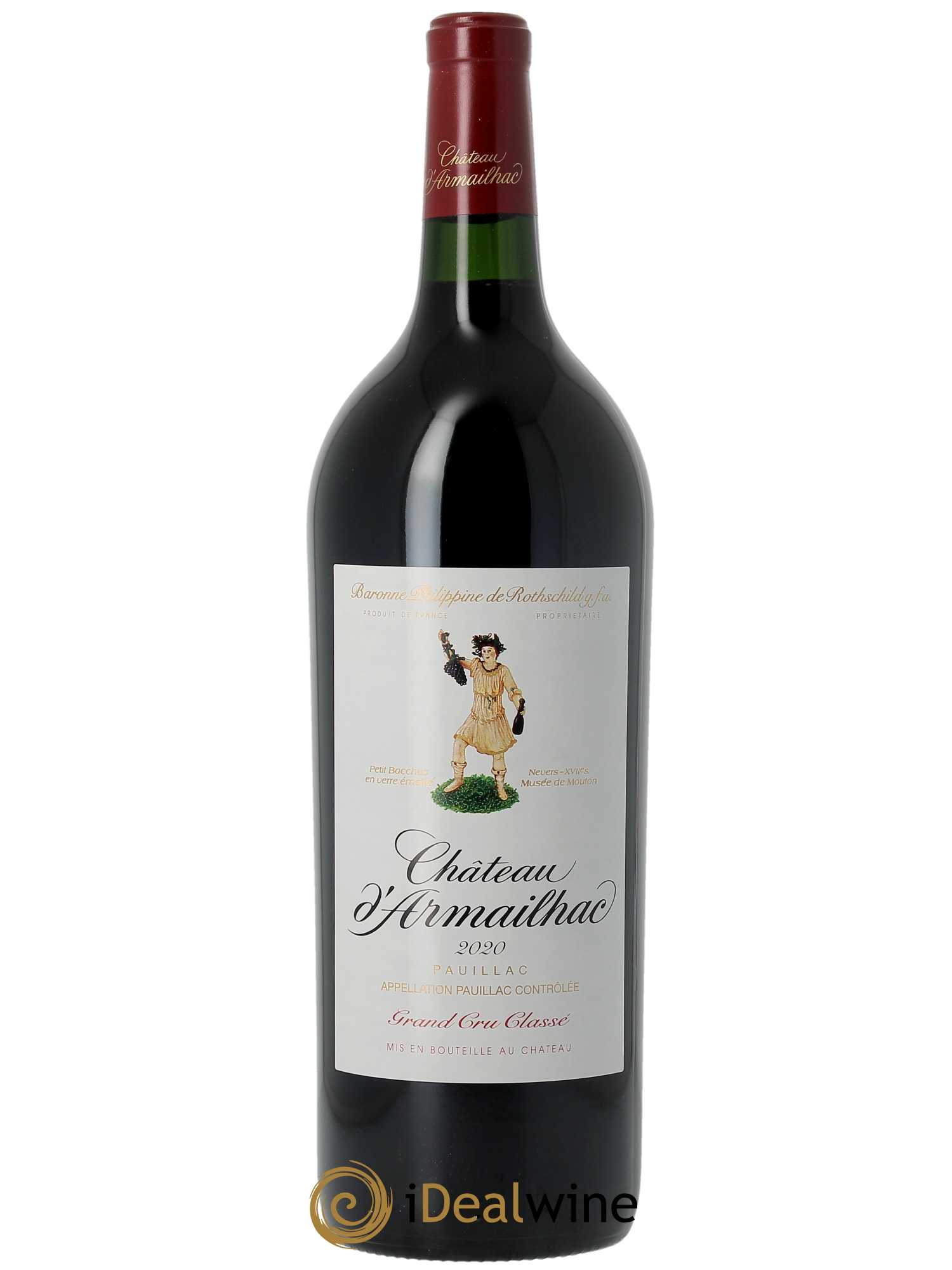 Château d'Armailhac - Mouton Baron(ne) Philippe 5ème Grand Cru Classé (CBO à partir de 3 MG) 2020 - Lot de 1 Magnum
