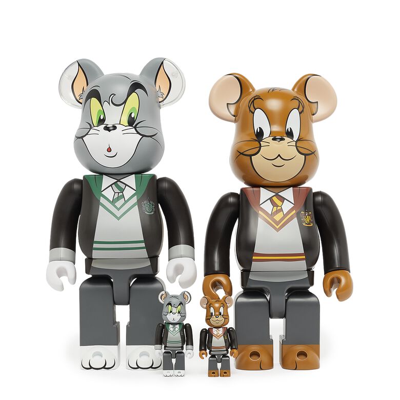 Medicom Bearbrick Tom & Jerry Hogwarts House Robes 100%&400% multicolor