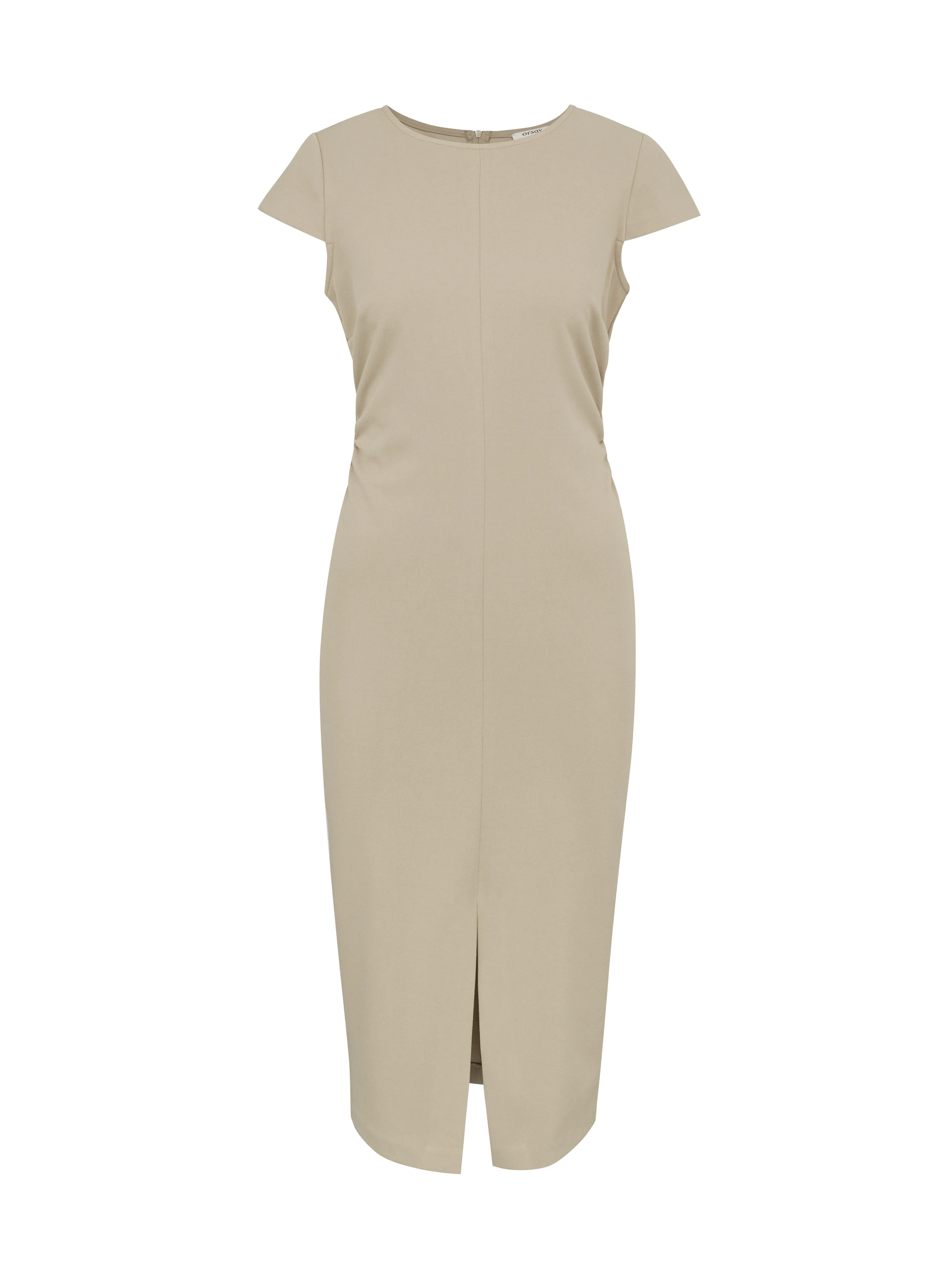 Beigefarbenes Damen-Midikleid ORSAY