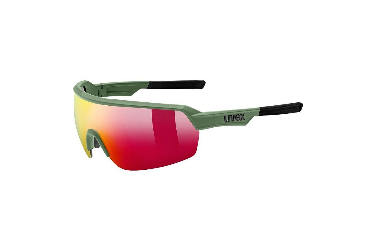 Uvex Sportstyle 227 Olive Matt / Mirror Red