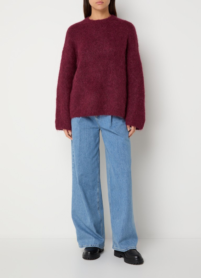 Selected Femme Gabella chunky knitted sweater in alpaca wool blend