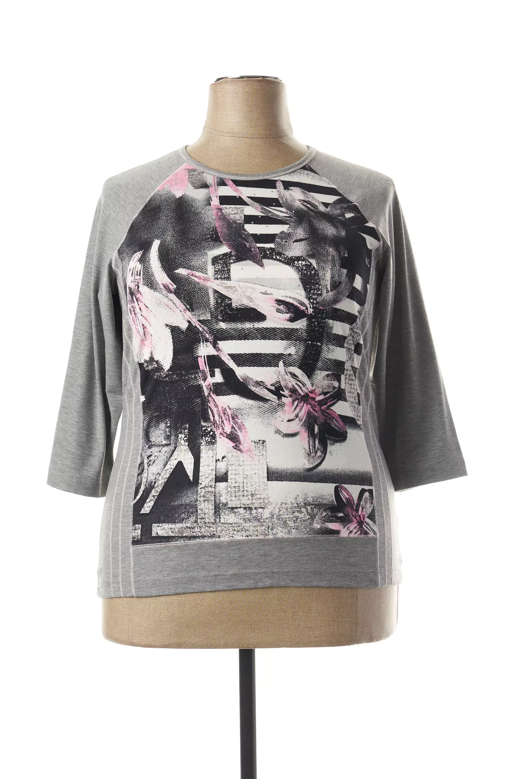 Griffon Tshirts Femme couleur gris