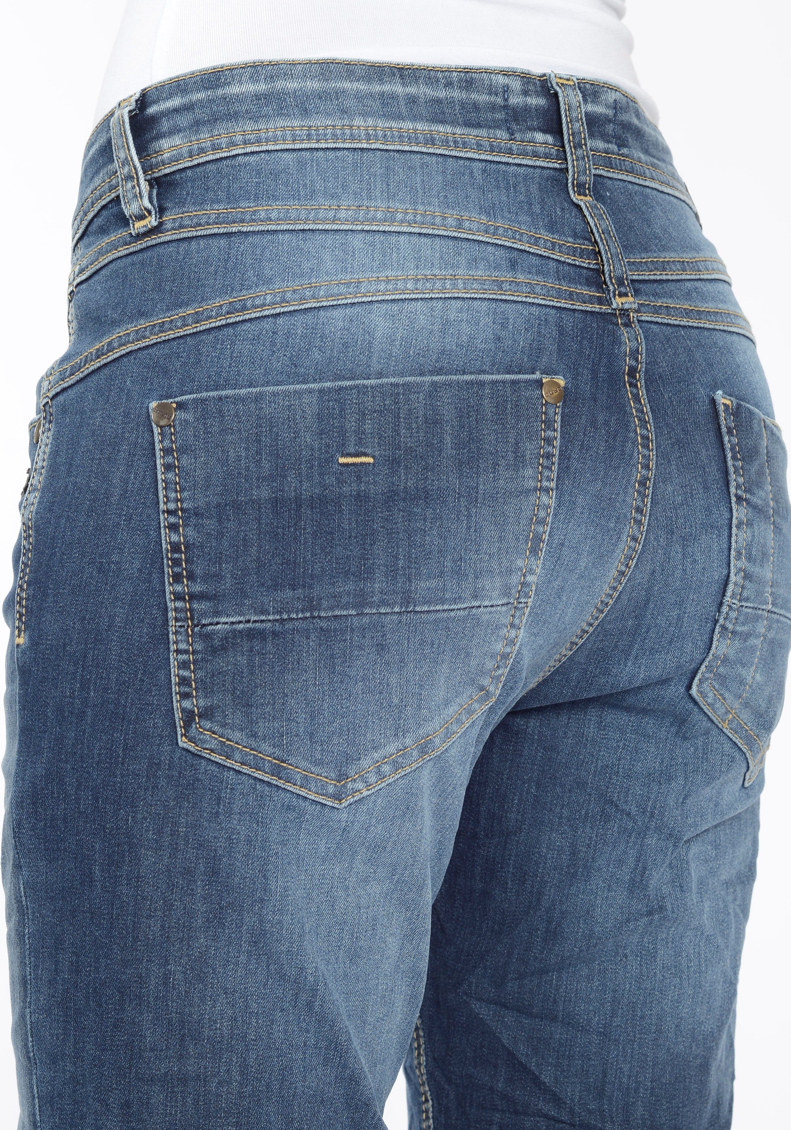 GANG Relax-fit-Jeans 94AMELIE perfekter Sitz durch Elasthan-Anteil
