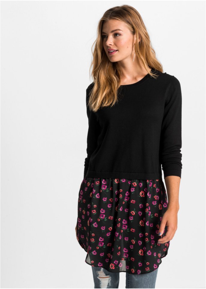 Pullover mit Rockansatz