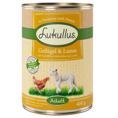 Lukullus Naturkost Adult Getreidefrei 6 x 400 g