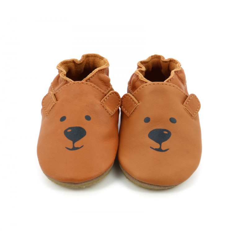 Chaussons cuir tannage végétal Sweety Bear Crp