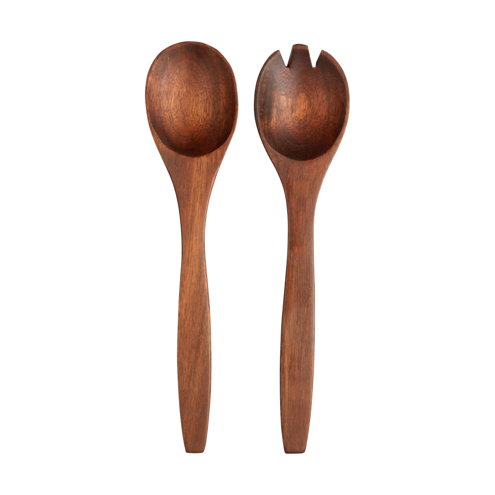 Salatbesteck Wood 2-teilig braun