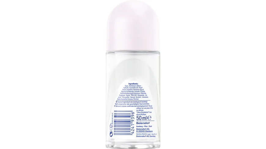 NIVEA Deo Roll-On Black+White Invisible Clear Anti-Transpirant 50 ml