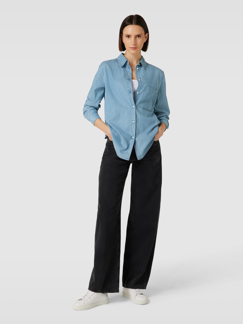 Freizeithemd im Denim-Look in jeans