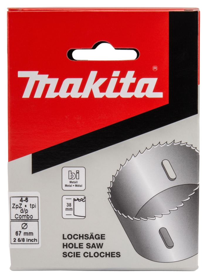 Makita Accessories P-52657 Otwornica 67 mm HSS Bimetaliczna Biała