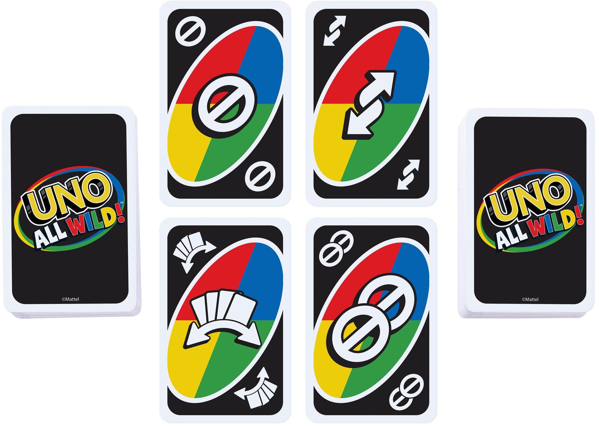 Mattel games Spiel, Kartenspiel UNO All Wild