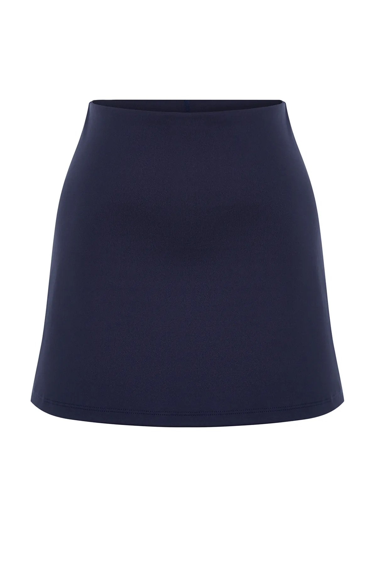 Trendyol Collection  Dunkelblaue reflektierende bedruckte 2-lagige Innenshorts mit Tasche, Tennis-Strick-Sport-Shorts-Rock THMSS23SR00013