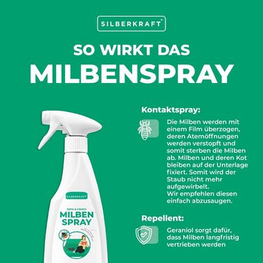 Silberkraft Insektenspray Milbenspray Sofa & Textil, 500 ml, 1-St.