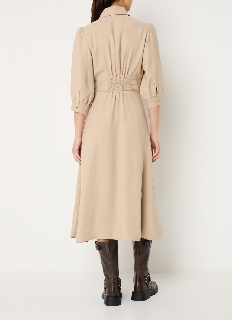 ba&sh Lettra midi dress with chest pockets